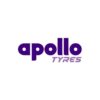 Logo apollo tyres Logo. Lila Schrift auf weißem Hintergrund